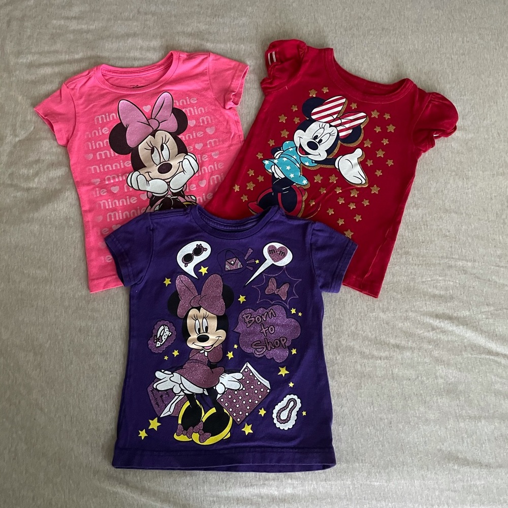Disney Minnie girls t-shirt size 2-3t ,2 for 15$